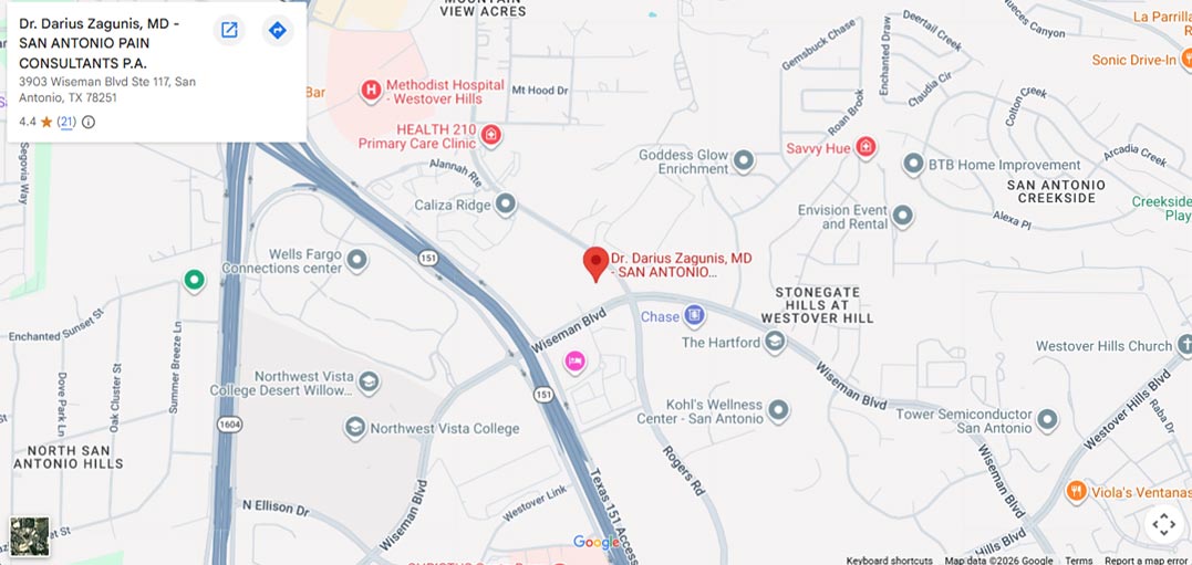 Get Directions to San Antonio Pain Consultants P.A. in San Antonio, TX